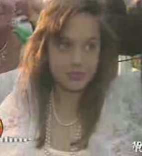 Angelina Jolie at the Oscars in 1986